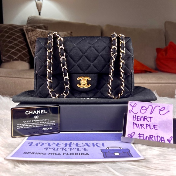 CHANEL SINGLE FLAP SMALL CANVAS - Picture 1 of 15
